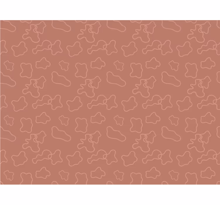 Tenda a rullo camera da letto cerchi irregolari terracotta - TenStickers