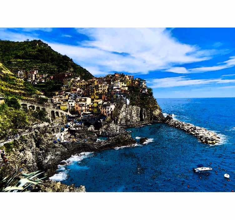 Tenda a rullo camera da letto sorrento sul mare - TenStickers