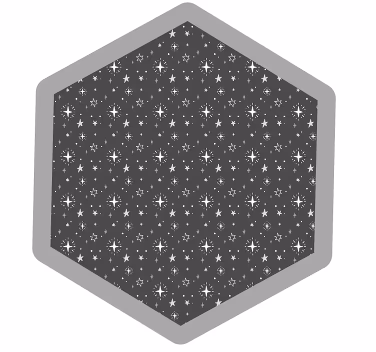 Tenda a rullo grigia stelle per bambini grigie - TenStickers