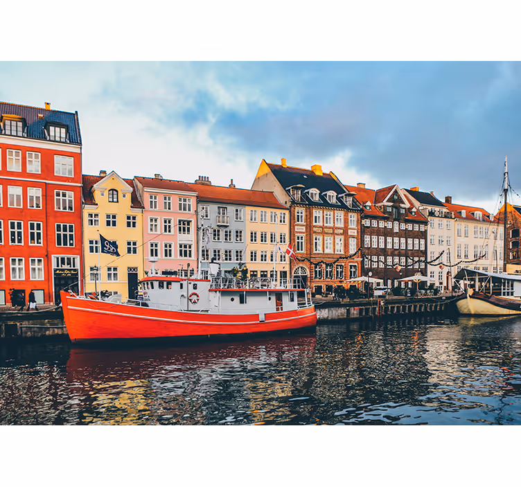 Tenda a rullo camera da letto il bello e colorato nyhavn - TenStickers