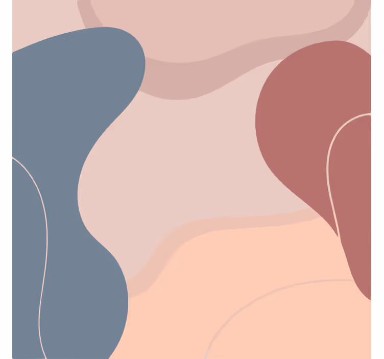 Tenda a rullo soggiorno colori morbidi per pareti - TenStickers