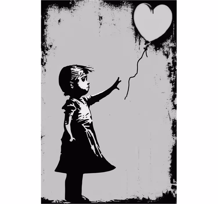 Tenda a rullo soggiorno ragazza street art - TenStickers