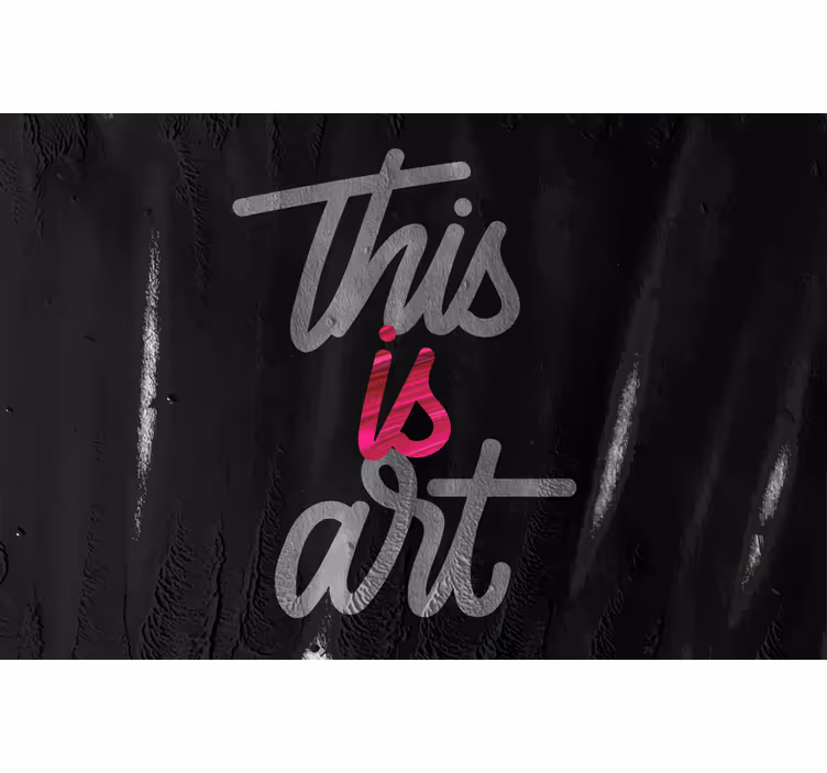 Tenda a rullo camera da letto arte colori rosa e nero - TenStickers