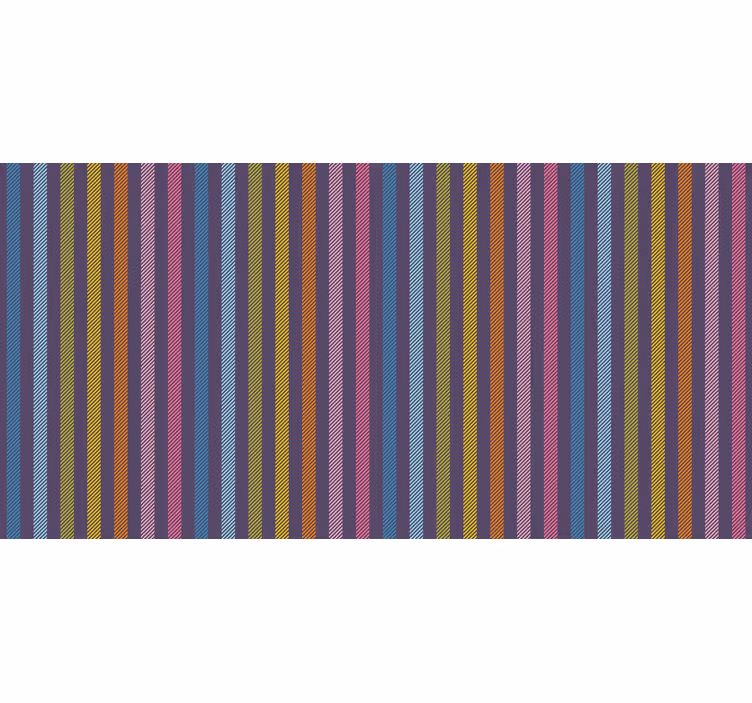 Tenda a rullo camera da letto a righe arcobaleno - TenStickers