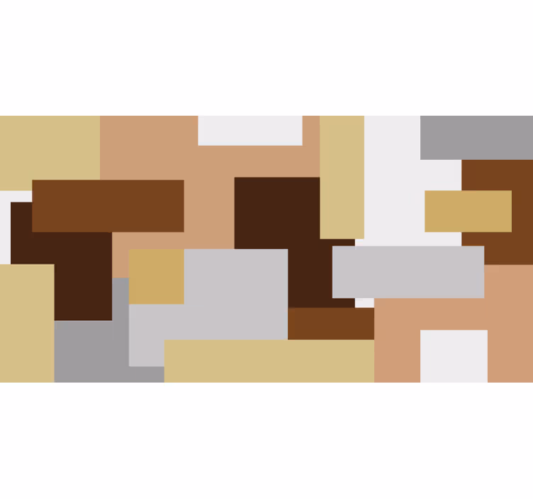 Tenda a rullo camera da letto quadrati beige nordici - TenStickers