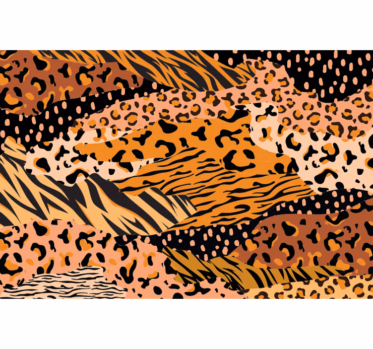 Tenda a rullo camera da letto stampe animali diverse - TenStickers