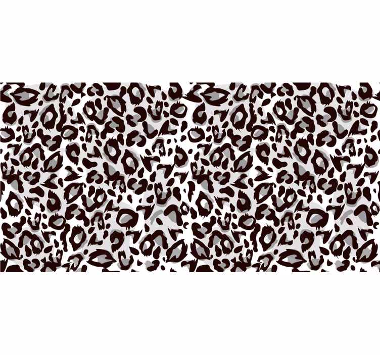 Tenda a rullo camera da letto leopardo nero - TenStickers