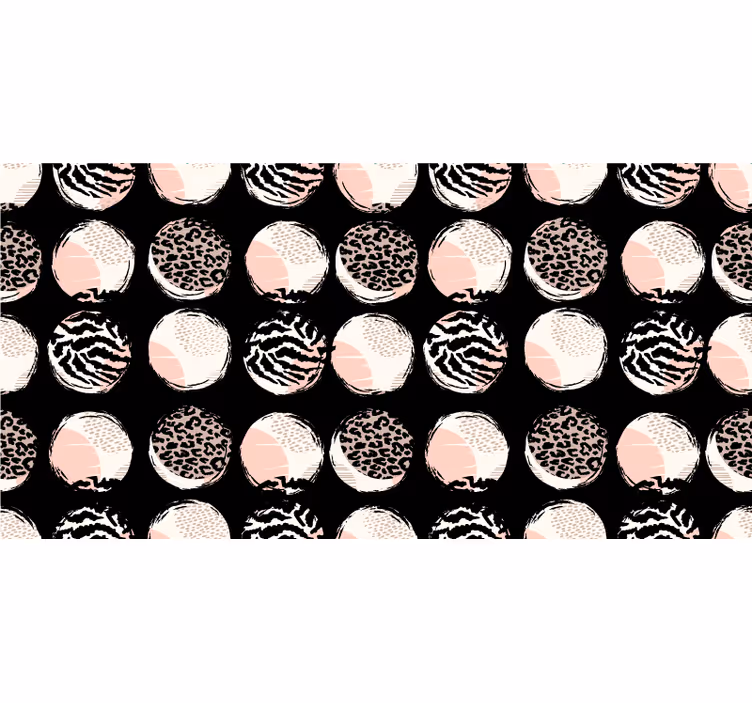 Tenda a rullo camera da letto motivo leopardato geometrico - TenStickers