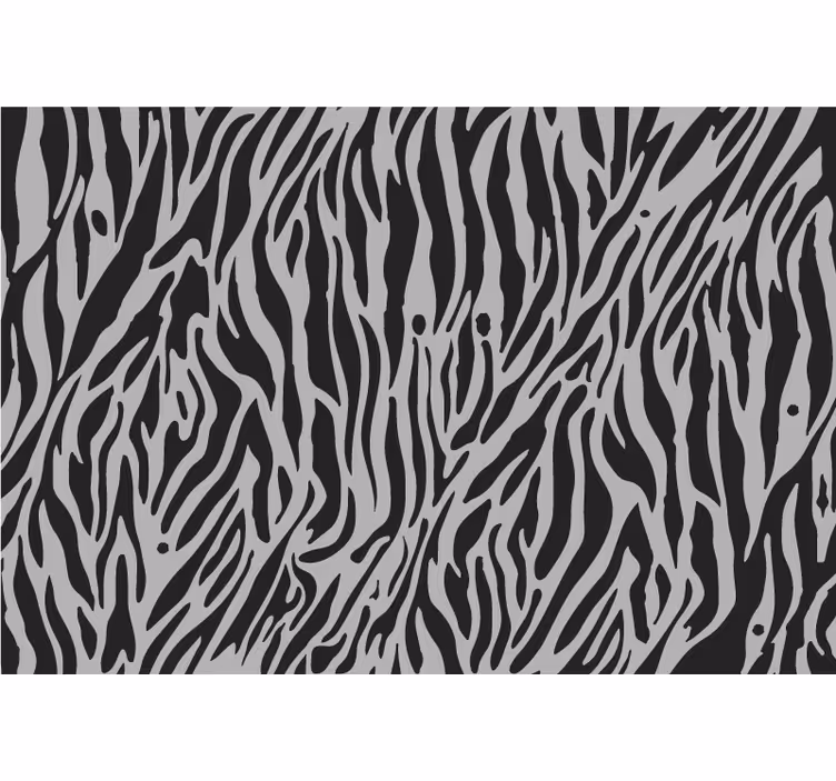 Tenda a rullo camera da letto zebra grigia - TenStickers