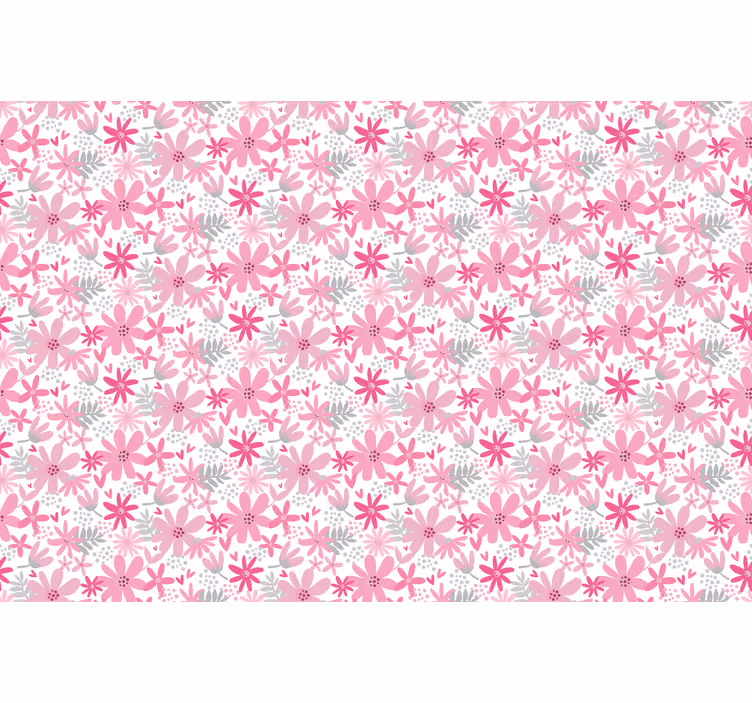 Tenda a rullo camera da letto stampa floreale 'yambo' rosa - TenStickers