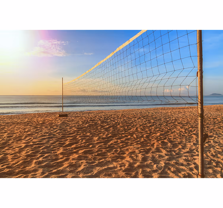 Tenda a rullo camera da letto rossa volley playa - TenStickers