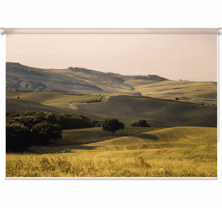 Tenda a rullo camera da letto campi belli di toscana - TenStickers