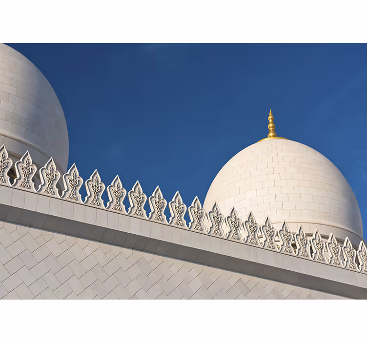 Tenda a rullo bianca emirati sheikh zayed - TenStickers