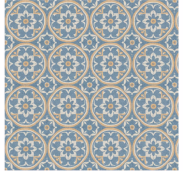 Tenda a rullo soggiorno stile azulejo - TenStickers