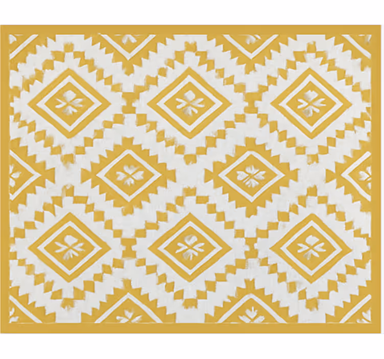 Tenda a rullo soggiorno effetto marocchino oro - TenStickers