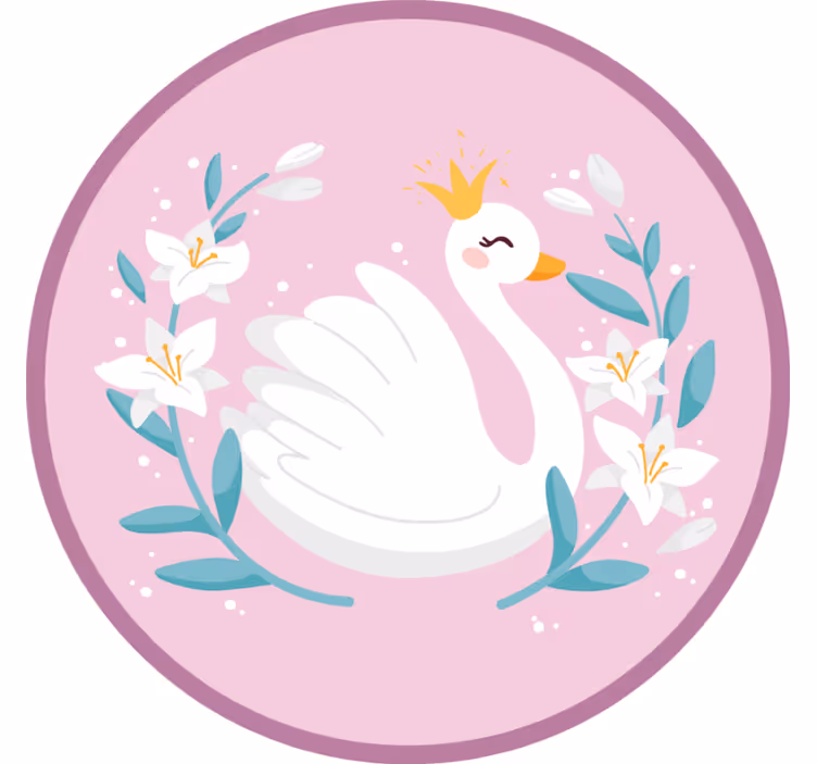 Tenda a rullo cameretta regina cigno - TenStickers
