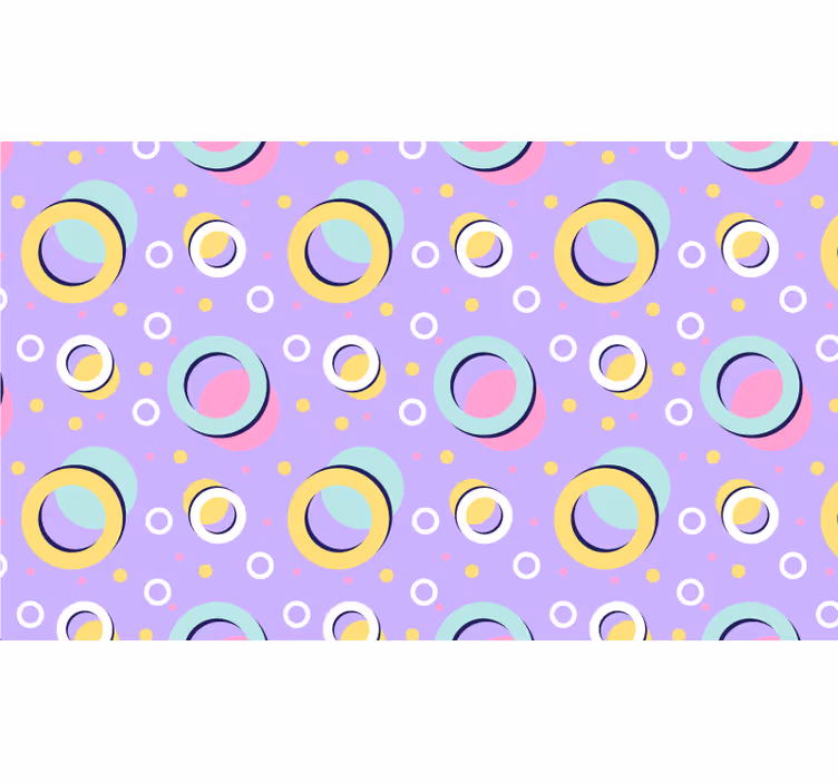Tenda a rullo cameretta cerchi colorati - TenStickers