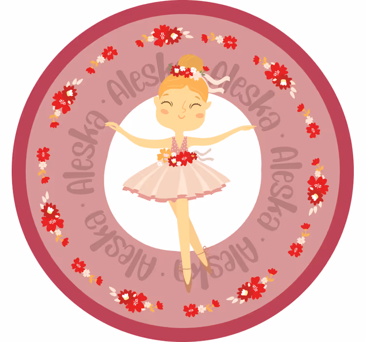 Tenda a rullo cameretta principessa ballerina divertente - TenStickers