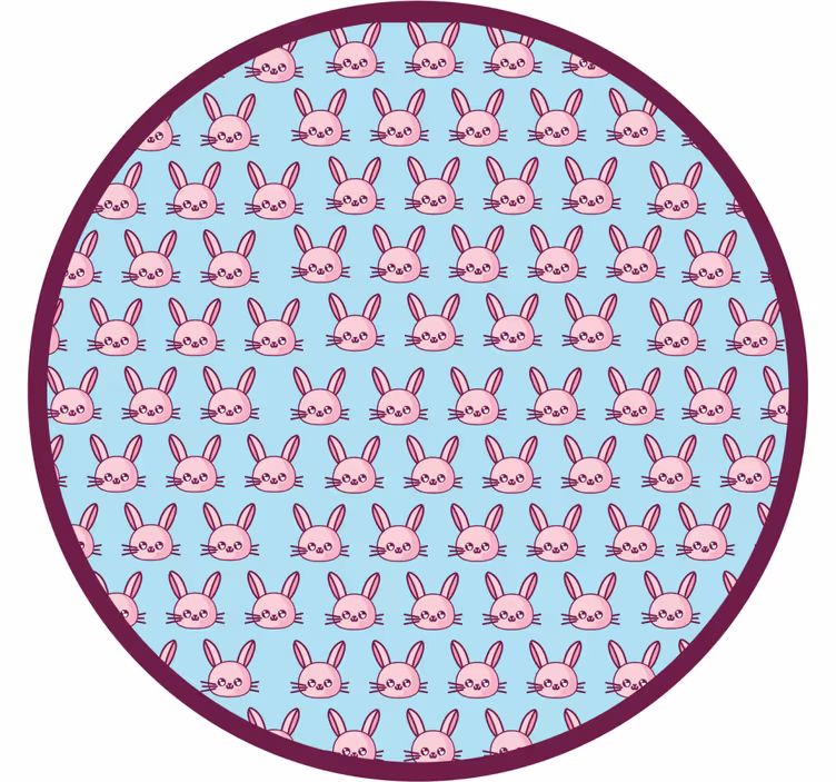 Tenda a rullo cameretta con coniglietti anime - TenStickers