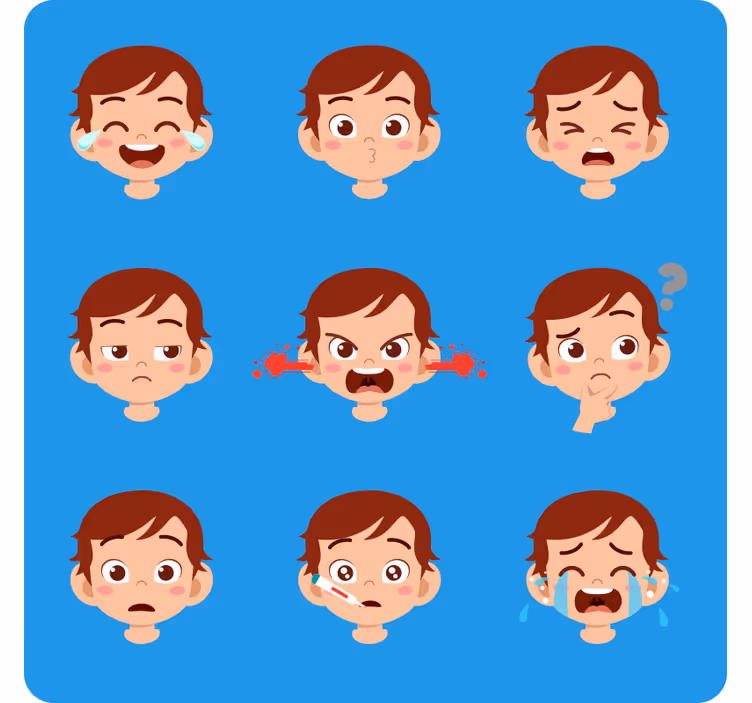 Tenda a rullo cameretta emozione bambini - TenStickers