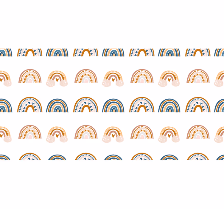 Tenda a rullo cameretta motivo arcobaleno autunnale - TenStickers