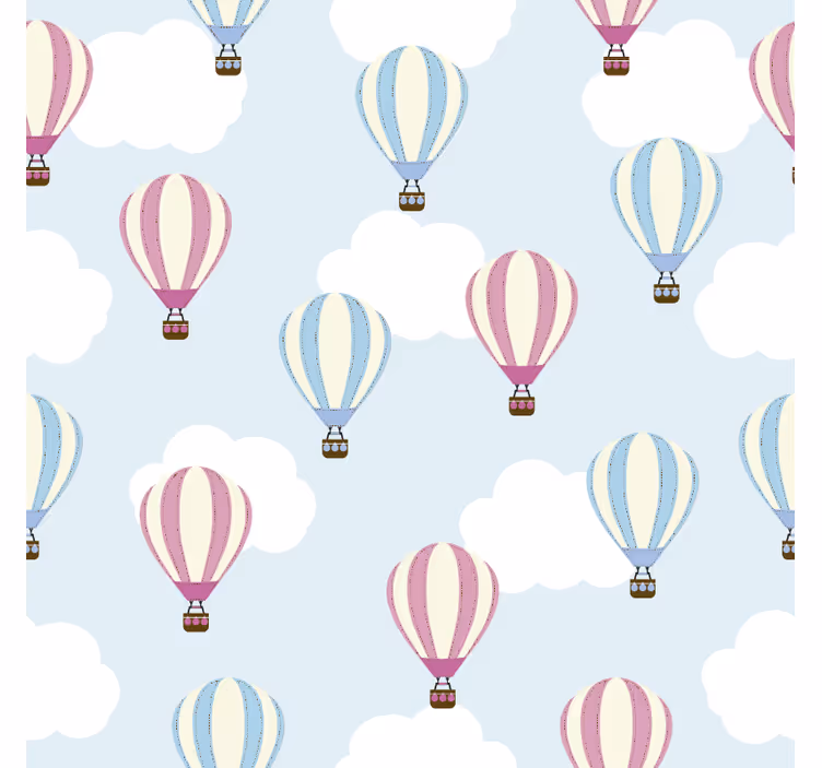 Tenda a rullo cameretta cielo e palloni - TenStickers