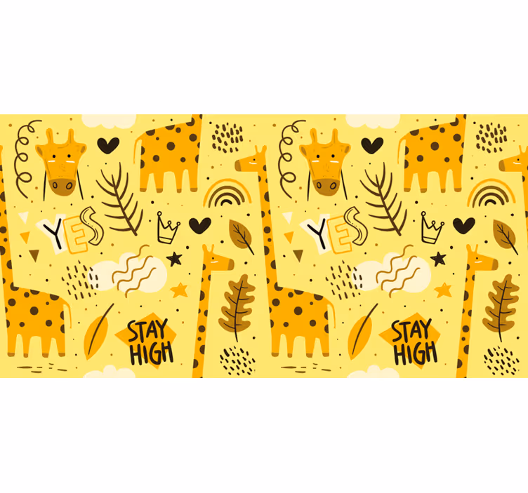 Tenda a rullo cameretta giraffe - TenStickers
