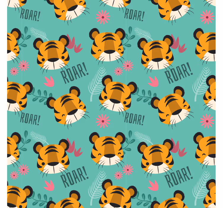 Tenda a rullo cameretta tigri bambini - TenStickers