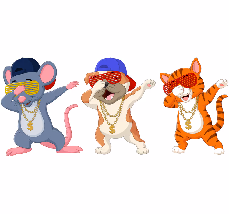 Tenda a rullo cameretta animali per bambini - TenStickers
