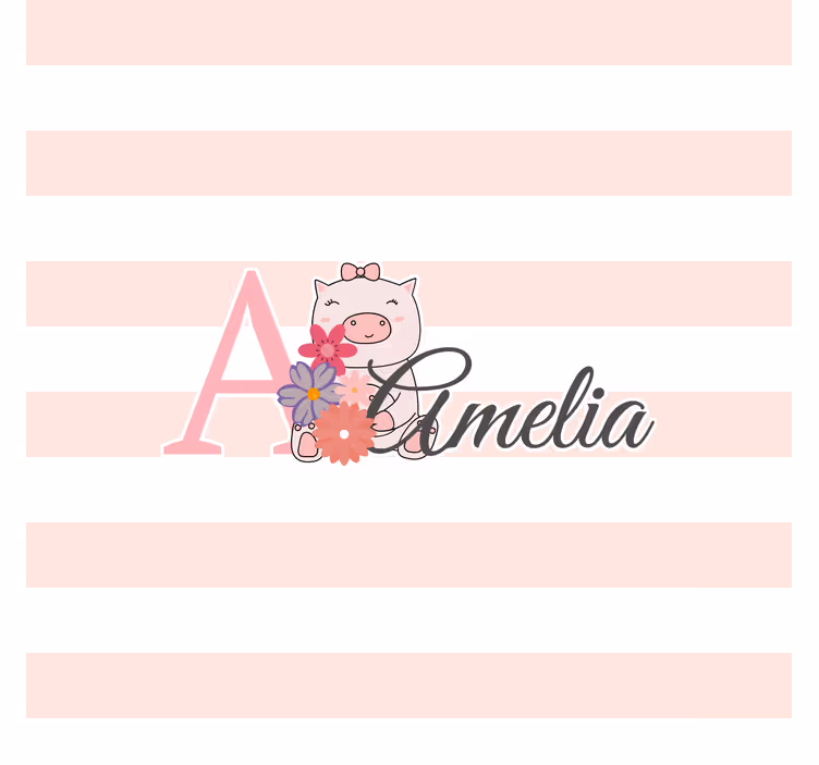 Tenda a rullo cameretta animali carini con nome - TenStickers