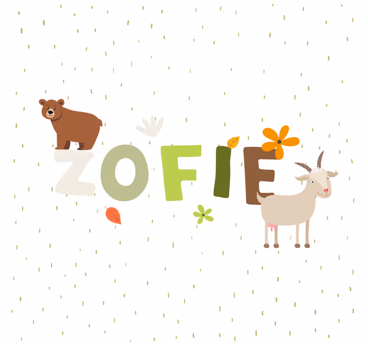 Tenda a rullo cameretta animali della foresta personalizzati - TenStickers