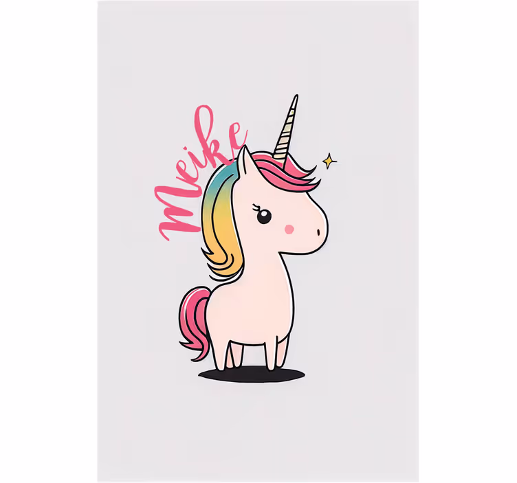 Tenda a rullo cameretta unicorno cartone - TenStickers