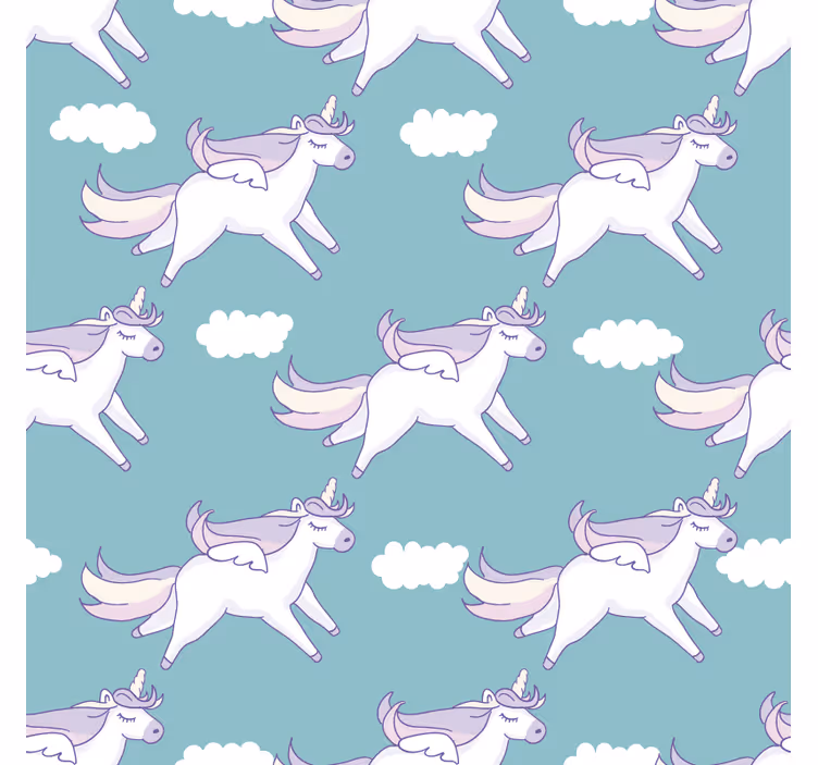 Tenda a rullo cameretta motivo unicorni - TenStickers