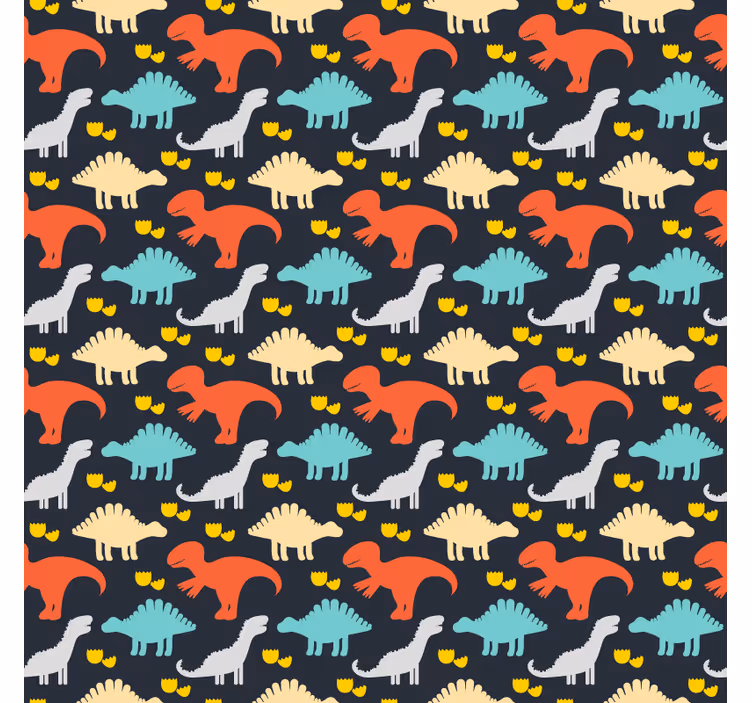 Tenda a rullo cameretta con motivo dinosauri bambini - TenStickers