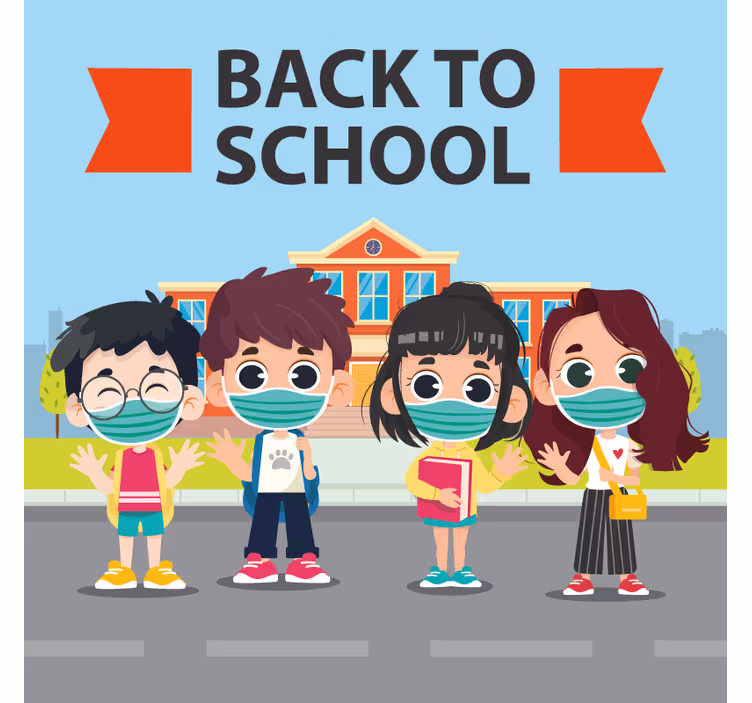 Tenda a rullo cameretta design scolastico attraente - TenStickers