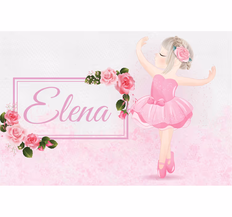 Tenda a rullo cameretta ballerina - TenStickers