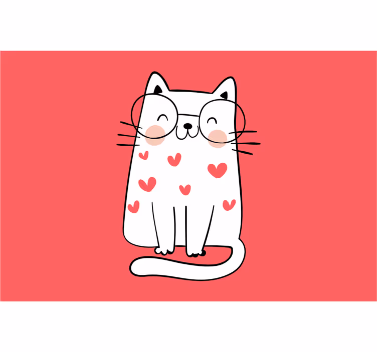 Tenda a rullo cameretta gatto sorridente e adorabile - TenStickers