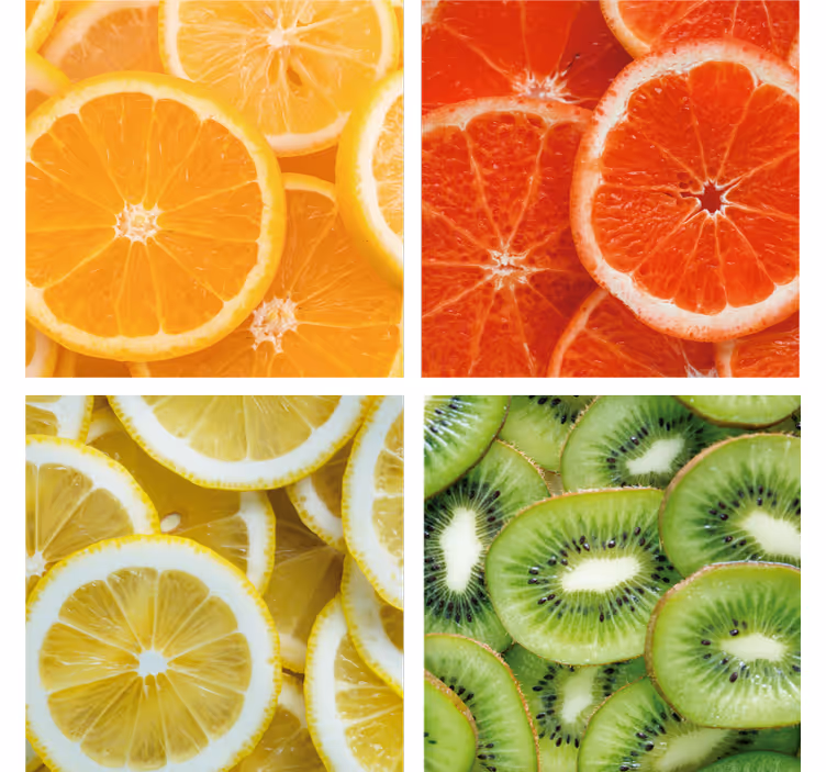 Tenda a rullo cucina frutta citrica - TenStickers