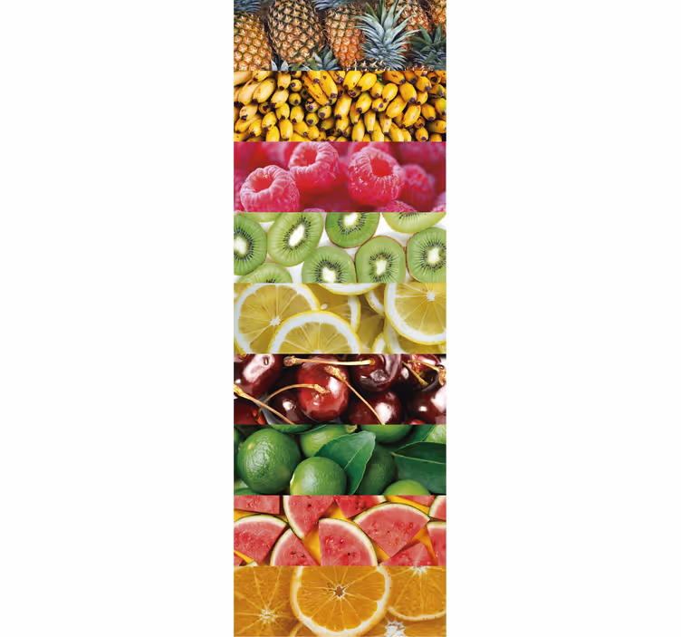 Tenda a rullo cucina trame di frutta - TenStickers