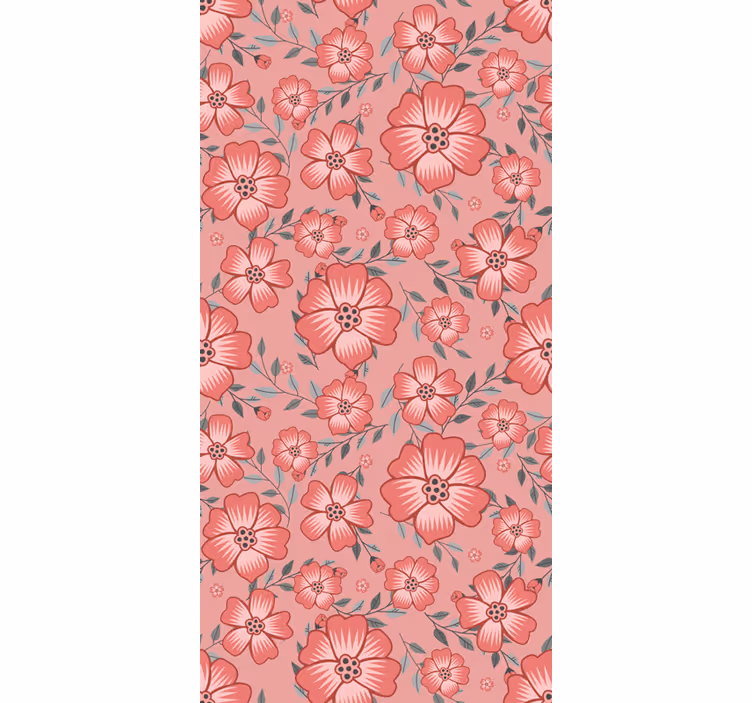 Tenda a rullo cucina fiore margherita rosa - TenStickers