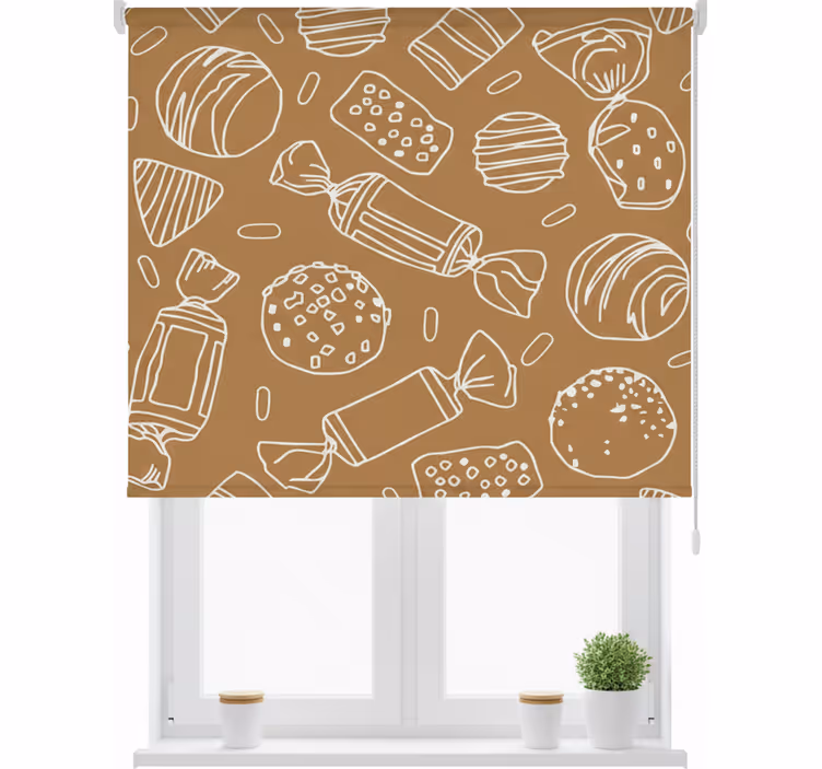 Tenda a rullo cucina caramelle patron - TenStickers