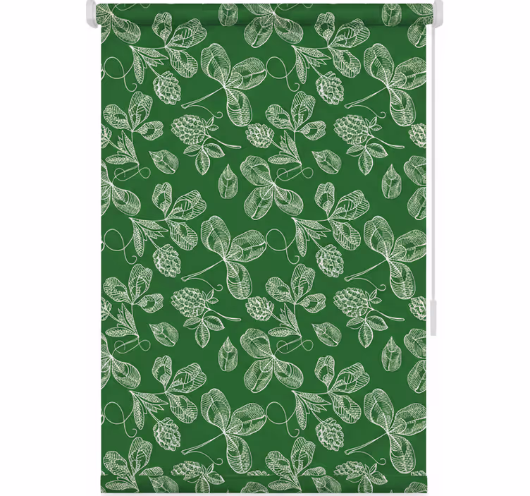 Tenda a rullo cucina motivo rami di magnolia verde - TenStickers