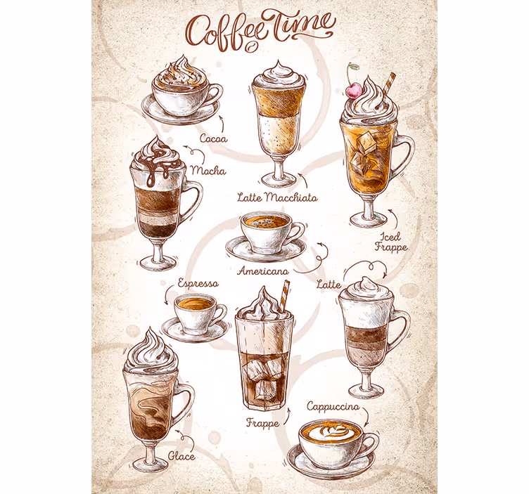 Tenda a rullo cucina caffè - TenStickers