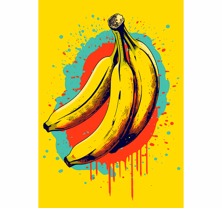 Tenda a rullo cucina tre banane - TenStickers
