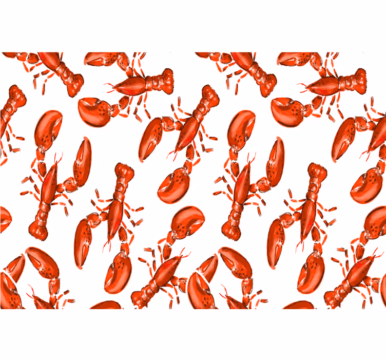 Tenda a rullo rossa aragosta rossa - TenStickers