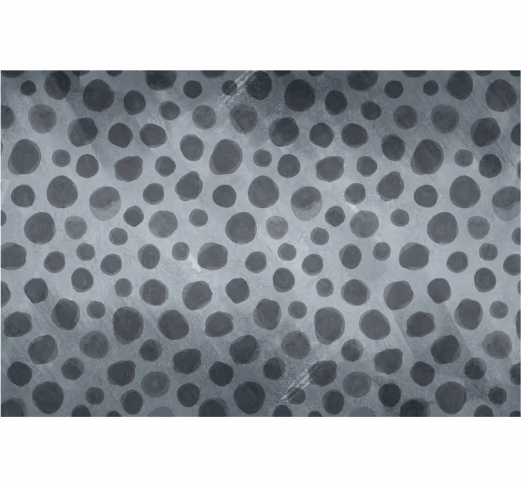 Tenda a rullo nera cerchi tonalità grigie - TenStickers