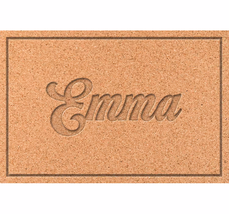 Tenda a rullo beige tovaglia in sughero personalizzata - TenStickers