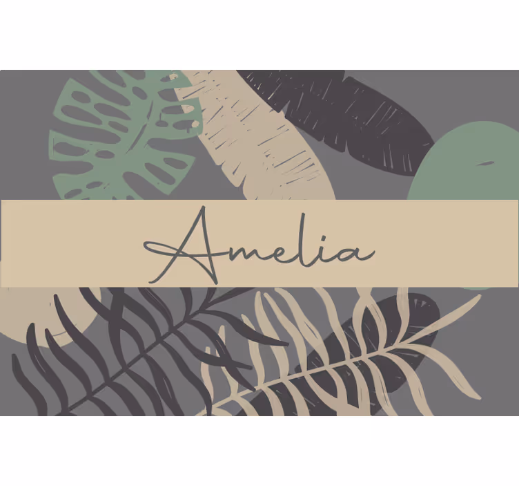 Tenda a rullo beige stile boho jungle - TenStickers