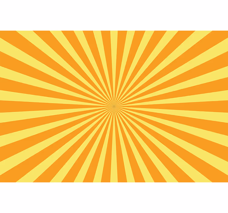 Tenda a rullo arancione tramonto astratto arancione - TenStickers