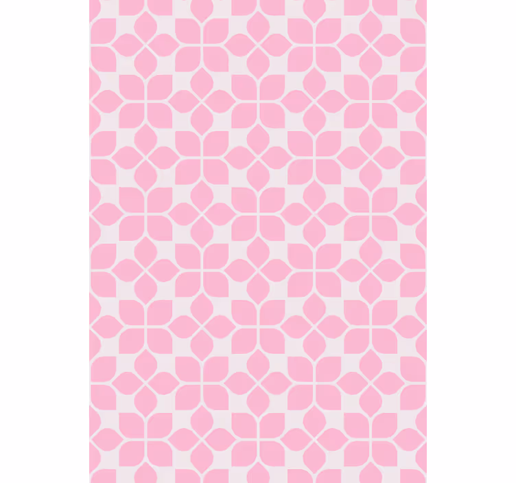 Tenda a rullo esterni motivo unico rosa ripetuto - TenStickers